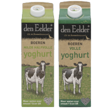 Den Eelder boeren magere, halfvolle
en volle yoghurt of geitenyoghurt